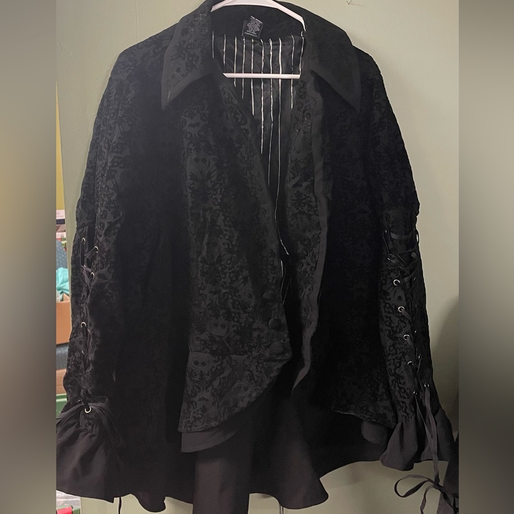 Nightmare Before Christmas: Jack Skellington velvet pattern blazer